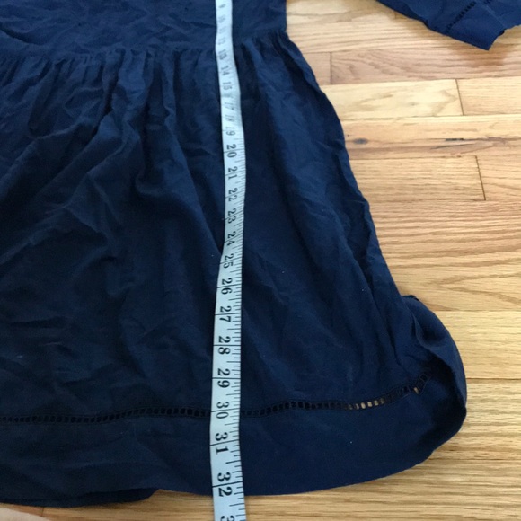 Coastal Cottage Eyelet Boho Western Fit Flare Lace Embroidered Casual Overlay - Picture 8 of 8